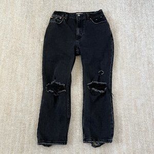Abercrombie & Fitch The Ankle Straight Ultra High Rise Jeans 25 / 0 Extra Short